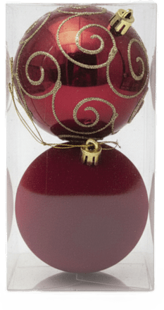 Kuglice za bor – crvene ZOVAK