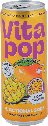 Prebiotická sóda mango marakuja  Vitapop