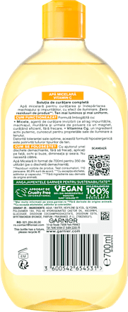 Apă micelară cu vitamina C GARNIER SKIN NATURALS