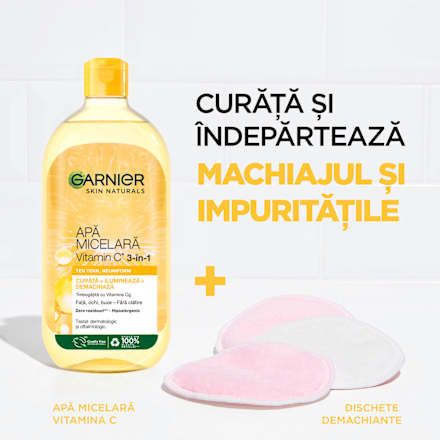 Apă micelară cu vitamina C GARNIER SKIN NATURALS
