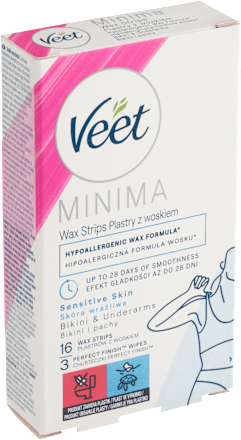 MINIMA voskové pásky bikiny a podpaží Veet