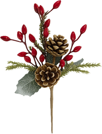 Pik borovine sa bobicama i češerima – crveni Ira Commerce