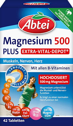 Tabletten Magnesium 500 Plus Extra-Vital-Depot Abtei