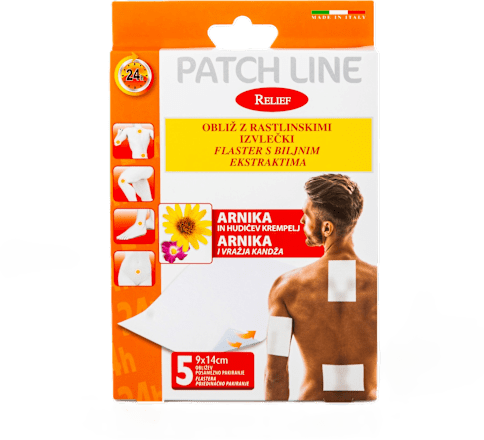Flaster s biljnim ekstraktima – arnika i vražja kandža Patch Line