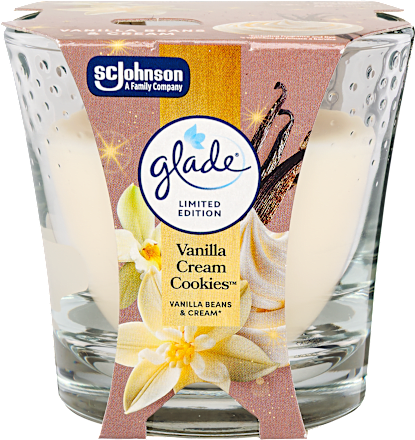 Illatgyertya Vanilla Cream Cookies illattal glade