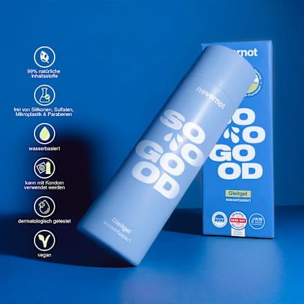 Gleitgel soo good mit Milchsäure & Allantoin, wasserbasiert nevernot