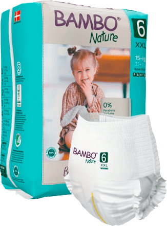 Scutece chiloțel numărul 6 15+kg  Bambo Nature