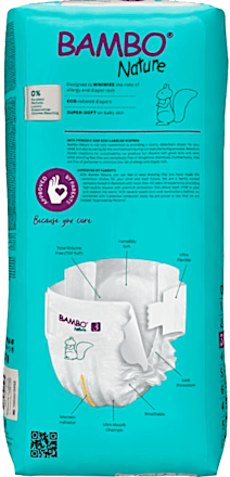 Scutece numărul 3 4-8kg Bambo Nature