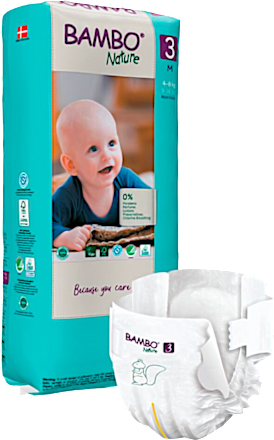 Scutece numărul 3 4-8kg Bambo Nature