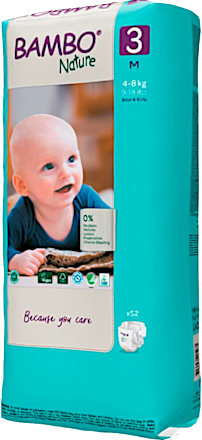 Scutece numărul 3 4-8kg Bambo Nature