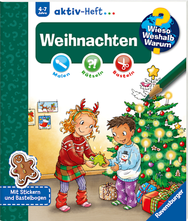 Kindersachbuch Wieso? Weshalb? Warum? Aktiv-Heft Weihnachten Ravensburger