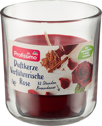 Duftkerze im Glas verführerische Rose Profissimo