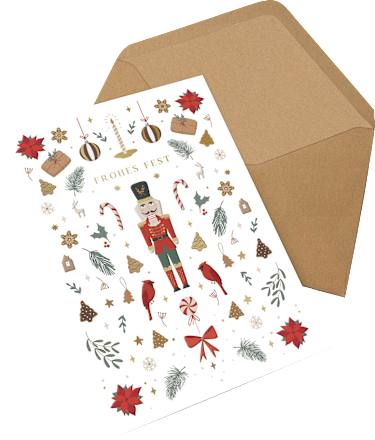 Grußkarte Weihnachten, Mehrstückpackung CACTUS