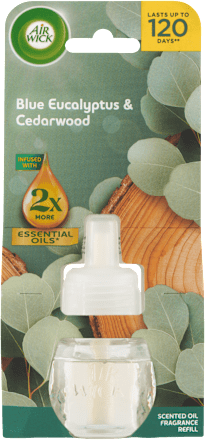 Náplň do elektrického osviežovača Essential Oils - eukalyptus a cédrové drevo Air Wick