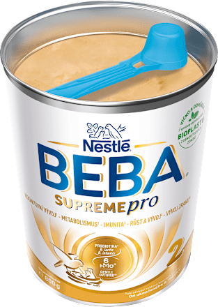 SUPREMEpro 2, 6 HMO, instantní pokračovací kojenecké mléko 6m+ BEBA