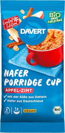 Owsianka instant jabłko - cynamon Davert