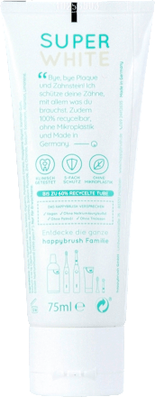 Zahnpasta Super White happybrush