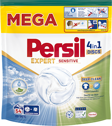 prací kapsle Discs 4v1 Deep Clean Expert Sensitive Persil