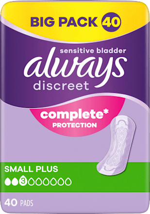 discreet Einlagen Inkontinenz Small Plus always