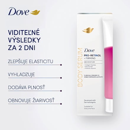 Telové sérum Pro-Retinol + Firming 48H Moisture Dove