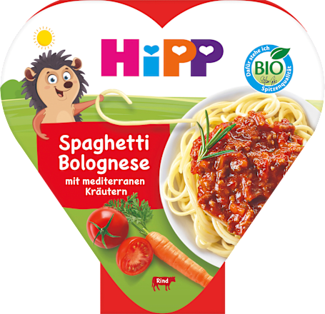 Kinderteller Spaghetti Bolognese, ab 1 Jahr HiPP
