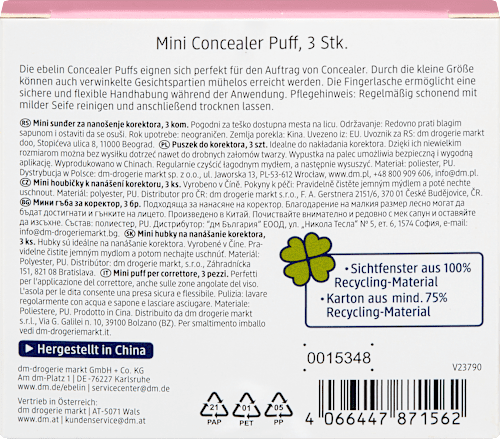 Mini Concealer Puff Set Make-up Experts ebelin