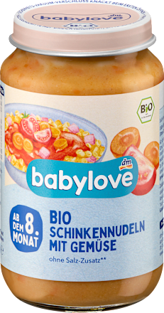 Bio junior menü sonkás tészta zöldségekkel, 8. hónapos kortól babylove