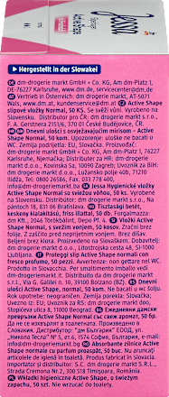 Slipové vložky Active Shape Normal - so sviežou vôňou Jessa