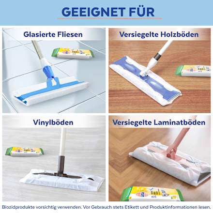 Feuchte Bodentücher spritzige Zitrone Sagrotan