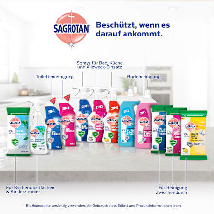 Feuchte Bodentücher spritzige Zitrone Sagrotan