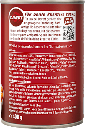 Gigantes Bohnen in Tomatensoße Davert