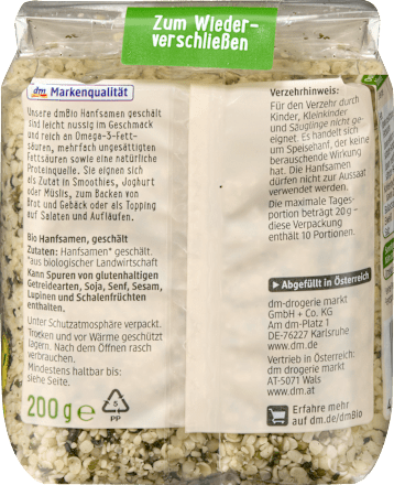 Semi di canapa decorticati bio dmBio