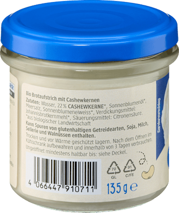 Cashewcreme Frischkäse Alternative dmBio