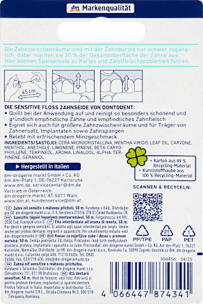 Zahnseide sensitive Floss Dontodent