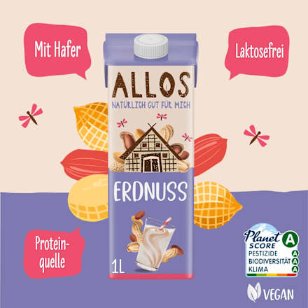 Pflanzendrink, Erdnuss ALLOS