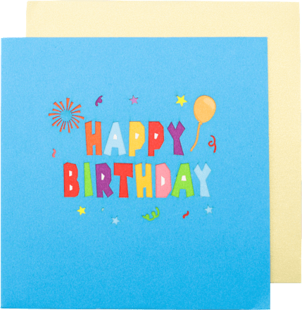 Grußkarte Pop Up Geburtstag "HAPPY BIRTHDAY" CACTUS