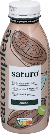 Beljakovinski napitek, kakav saturo