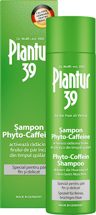 Șampon cu cofeină pentru păr fin și delicat Plantur 39