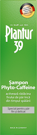 Șampon cu cofeină pentru păr fin și delicat Plantur 39