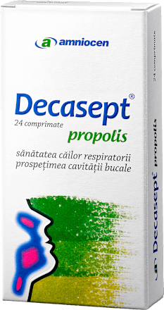 Propolis – Supliment alimentar pentru gât Decasept