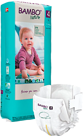 Scutece numărul 4 7-14kg Bambo Nature