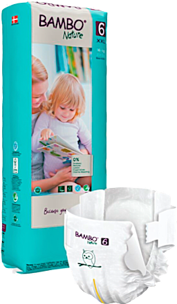 Scutece numărul 6 16+kg Bambo Nature