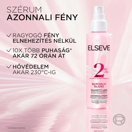 Nem kiöblítendő hajszérum Glycolic Gloss, fénytelen és fakó hajra L'ORÉAL PARiS ELSEVE