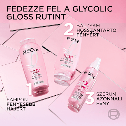 Nem kiöblítendő hajszérum Glycolic Gloss, fénytelen és fakó hajra L'ORÉAL PARiS ELSEVE