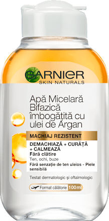 Apă micelară bifazică cu ulei de argan GARNIER SKIN NATURALS