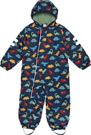 Schneeanzug mit Dino-Muster, blau, Gr. 74/80 Dimo