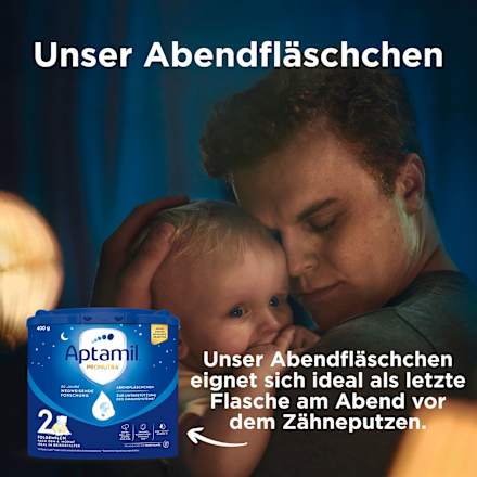 Folgemilch 2 Pronutra Abendfläschchen nach dem 6. Monat Aptamil