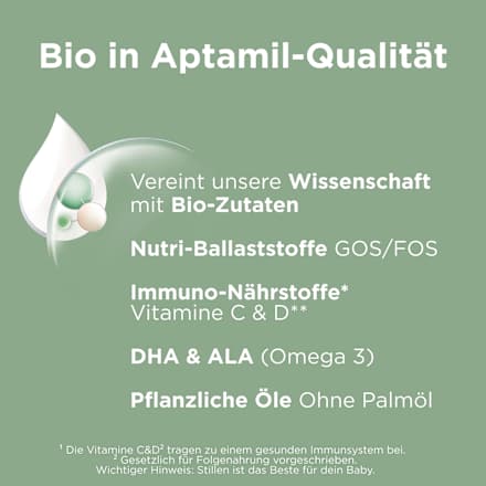 Folgemilch 2 nach dem 6. Monat Aptamil