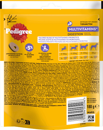 Nahrungsergänzung Hund Verdauung Multivitamine  Pedigree