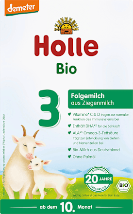Folgemilch 3 aus Ziegenmilch ab dem 10. Monat Holle